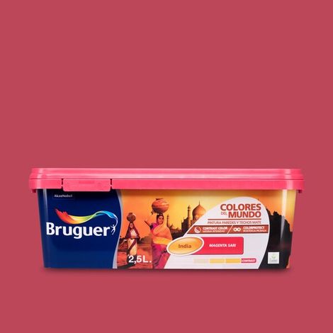 COLORES DEL MUNDO INDIA MAGENTA SARI CONTRAST 2,5L 5160732 BRUGUER (1/5)