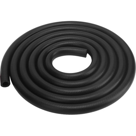 Ortviai Tuyau Flexible pour Carburant en Caoutchouc NBR – 8 mm ID × 14 mm OD, 3 m, Pression de Travail 100 psi