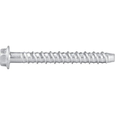 Vis béton R-LX tête hexagonale à embase acier zingué RLX8 - 10x120mm perçage 8mm fixation 50-70mm boîte de 50 pièces - RAWL FRANCE (1/2)