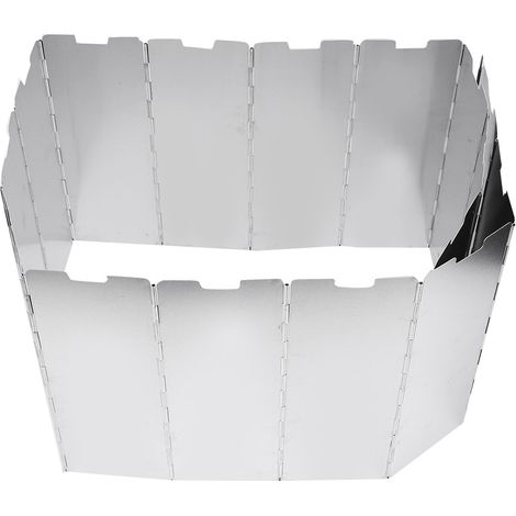 Pare-brise de chauffage portable à cassette en alliage d'aluminium 16 pièces pour pique-nique (1/5)