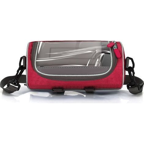 Sac pratique pour vélo, nouveau sac à bandoulière simple, sac à bandoulière pour cyclisme en plein air, sac multifonctionnel pour écran tactile, sac de rangement avant (Rose rouge) (1/4)