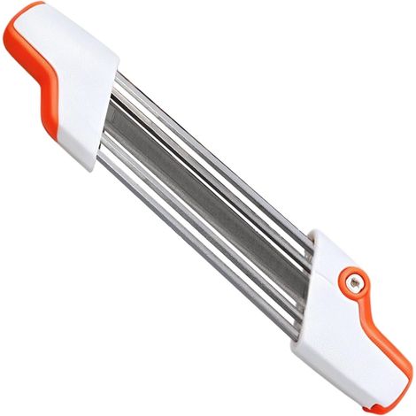 Affûteur Chaîne 2-en-1 pour Tronçonneuse STIHL 3/8" LP, Outil d'Affûtage Tronçonneuse, Remplacement chaîne (Lime 4mm) -
