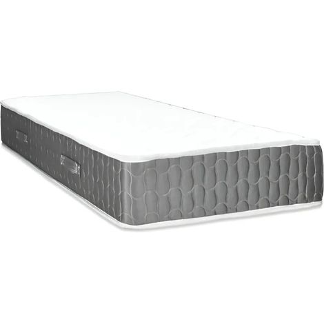 Materasso Singolo 90x190x25 cm Sfoderabile Memory Foam Grigio (1/4)