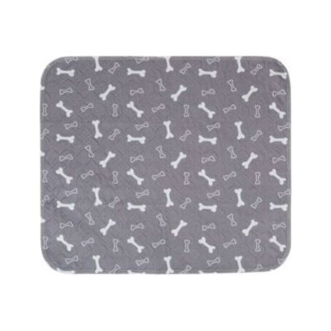 Lot de 1 tapis de dressage pour chien, lavables, réutilisables, super absorbants, anti-fuites, antidérapants, pour chats et chiens - M:80x70CM - Gris (1/5)