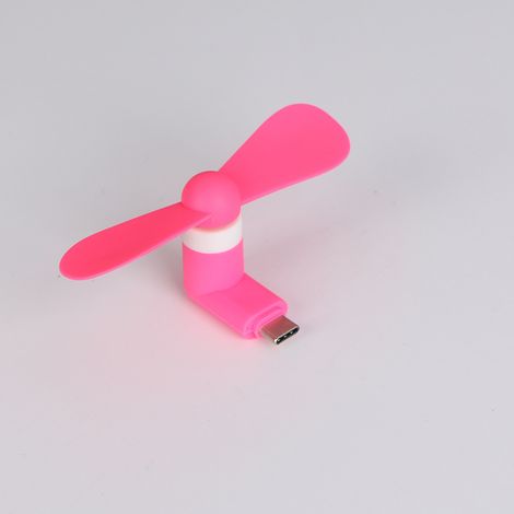 Ventilador para teléfono USB-C, mini ventilador portátil, enfriador de verano portátil, compatible con dispositivos USB-C (rojo) (1/5)