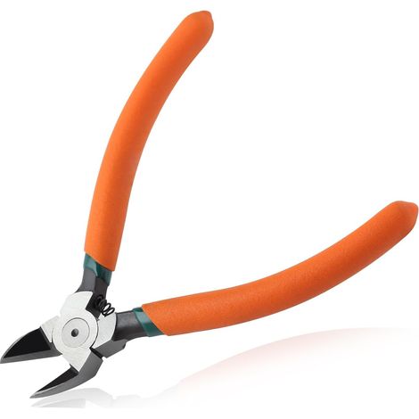 Pince diagonale pour plastique à coupe affleurante, 45 coupe-fils coudés pour travaux manuels, coupe-fil, pince coupante pour la fabrication de bijoux, électronique, modèle, floral (1/5)