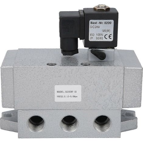 Électrovanne G3/8 po 2 positions 5 voies à commande unique K25DH10DC24V (1/4)