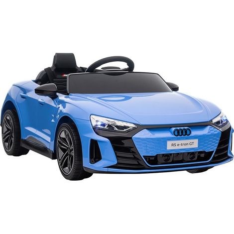 AUTO ELETTRICA PER BAMBINI 3-5 ANNI CON TELECOMANDO. SOSPENSIONI E CLACSON. 103X58X41 CM. BLU E NERO (1/5)