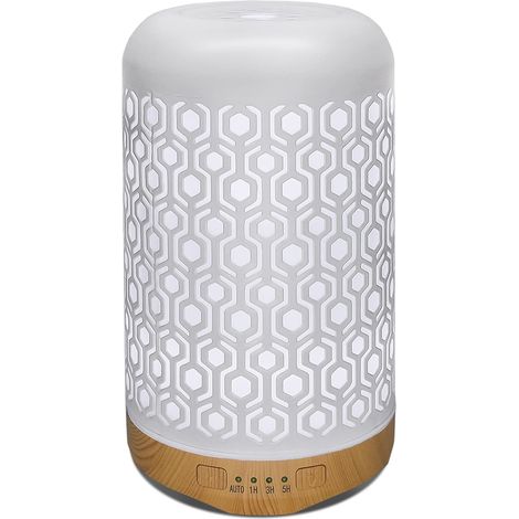 ZOLGINAH Diffuseur D'huiles Essentielles à Ultrasons 250 ML - Diffuseur D'aromathérapie pour Huiles Essentielles - Humidificateur Ultra Silencieux - Arrêt Automatique en Cas De Manque d'eau - 7 Couleu (1/5)