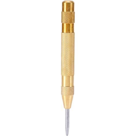 Outil de poinçonnage central, outil central semi-automatique à ressort HRC58°-65° avec pointe HSS pour le perçage du verre et du travail du bois (1/5)