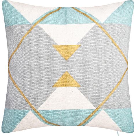 Housse de Coussin géométrique Or 40 x 40 cm - Atmosphera (1/5)