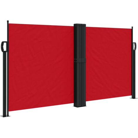 Auvent latéral rétractable rouge 120x1000 (1/5)