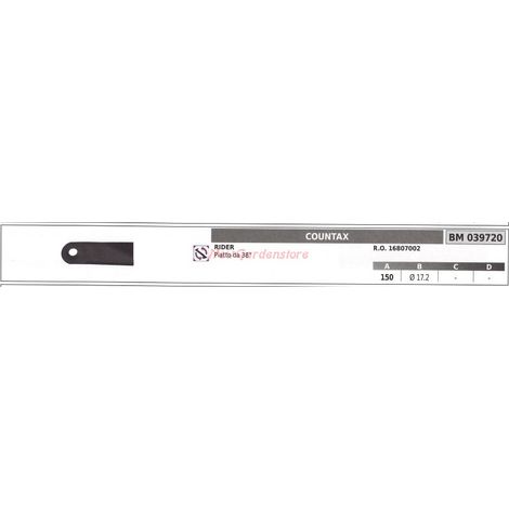 Klinge für COUNTAX 039720 Rasentraktor Rasenmäher
