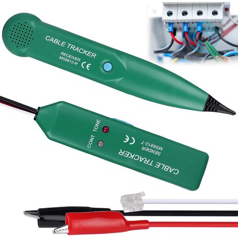 Détecteur de Cable électrique, Traceur Câble, Cable Tracker, Multifonctionnel Detecteur Coupure fil Robot Tondeuse, Détecteur de Cable électrique pour test de ligne téléphonique (1/5)
