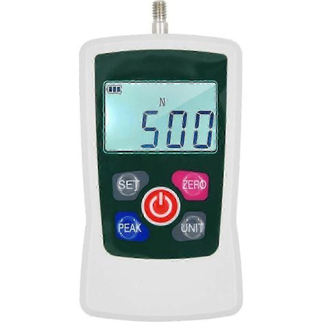 dynamomètre numérique portable 500 N / 50 kg / 110 lb / 1760 oz, unité de mesure de force de poussée/traction, commutable (1/5)