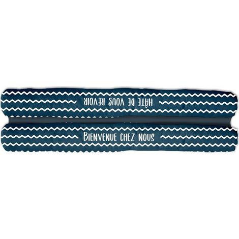 Coussin de porte double - bienvenue chez nous (1/2)