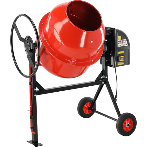 Elektrischer Betonmischer 180 L, 800 W, 65kg, 126×85×140cm (1/5)