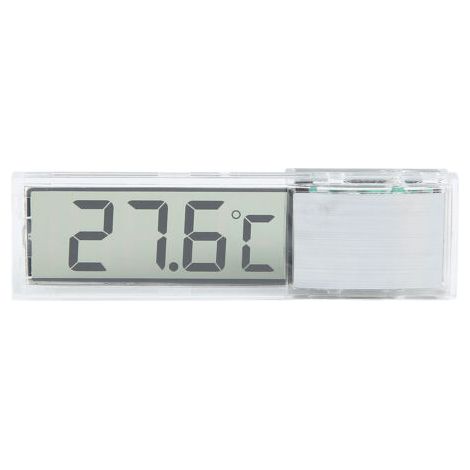 DEESSE SHOP-Thermomètre d'aquarium 3D LCD électronique Transparent numérique thermomètre de réservoir de poisson pour la mesure de la température de l'eau argent (1/5)