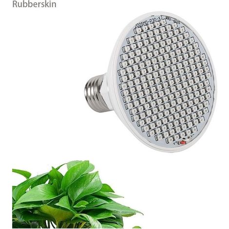 Lampe de culture LED 24 W, panneau E27 à spectre complet haute efficacité, 200 LED pour culture hydroponique en serre et plantes en pot d'intérieur-AquaForge