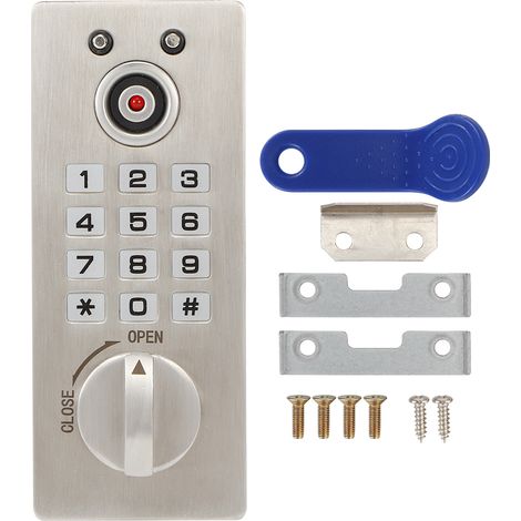 Serrure électronique pour porte d'armoire avec clavier numérique et codes numériques pour la sécurité des habitations, hôtels, écoles et salles de sport. (1/5)