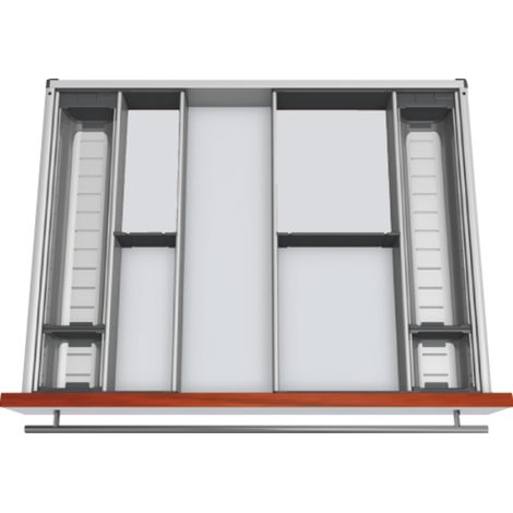 Blum Orga-Line Besteckeinsatz Facheinteilungs-Set KB 700-799mm, NL 550mm, grau