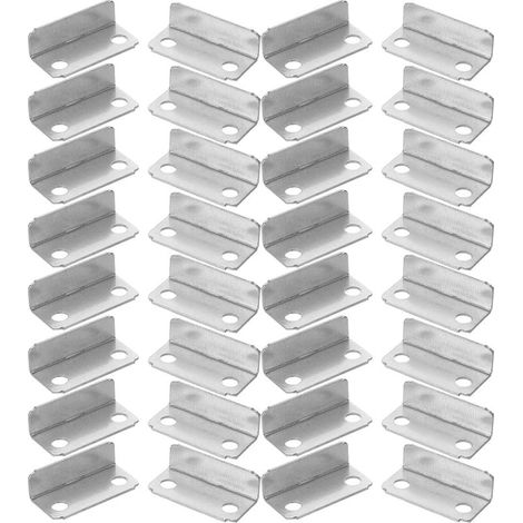 200 plaques de fermeture à angle droit pour tiroirs de meubles et armo (1/5)