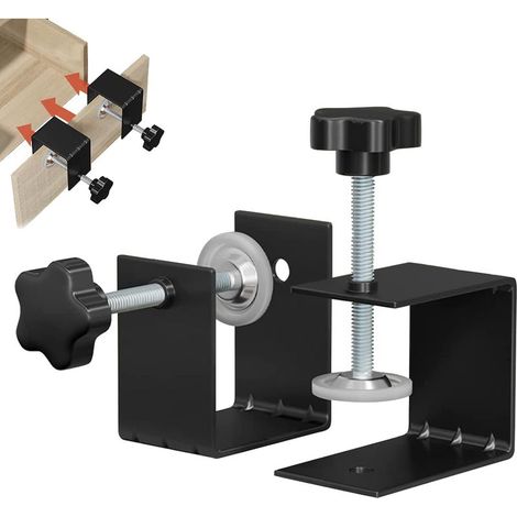 2-teiliges C-Klemmen-Set, robuste C-Klemmen, Edelstahl-C-Klemmen, Tisch-C-Klemmen für Holzbearbeitung, Heimwerkerprojekte, Autoreparaturen, einfache Montage (1/5)