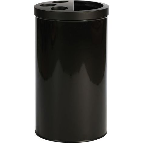 Collecteur mixte pour gobelets et déchets - Noir - Dbmark
