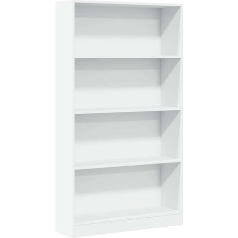 Estantería de madera de ingeniería blanca 80x24x143 cm vidaXL (1/5)