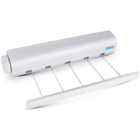 Fil A Linge Exterieur Cintre Mural à vêtements à vêtements d'intérieur escamotant sécher Rack Rack Rack Rack ashésif à Linge télescopique Automatique Fil Linge Retractable (1/5)