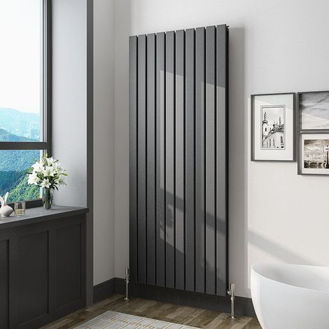1600x680mm Vertical Tall Upright Central Radiators Double Anthracite Flat Panel Radiator