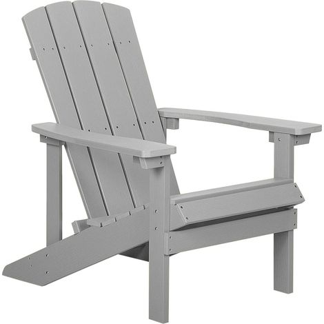Sedia da giardino grigio chiaro Adirondack (1/5)