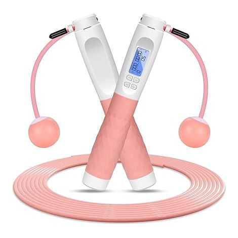 Corde à sauter électronique ajustable sans fil, entraînement étudiant, fitness et musculation, double usage, avec cordon amovible, pour homme et femme, sport à domicile (1/5)