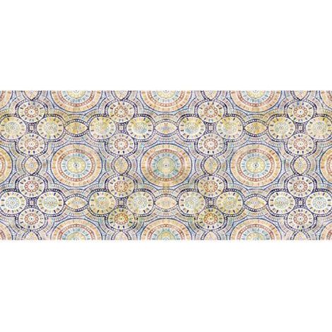 Papier peint panoramique salon oriental Tapisserie panoramique orientale idéale cuisine Papier peint panoramique bleu & jaune motif mandala (1/3)
