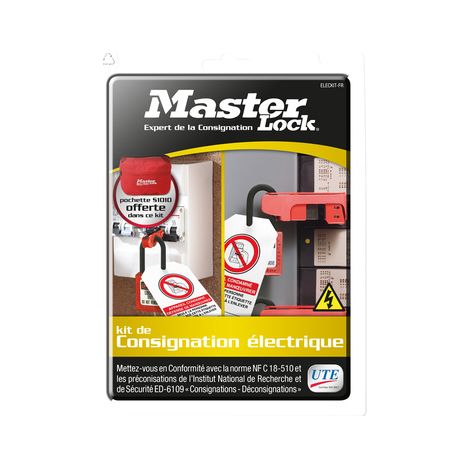 Knipex – Kit de consignation électrique – 2 cadenas isolants Zenex – Conforme norme NF C18-510 – Pour maintenance électrique (1/6)
