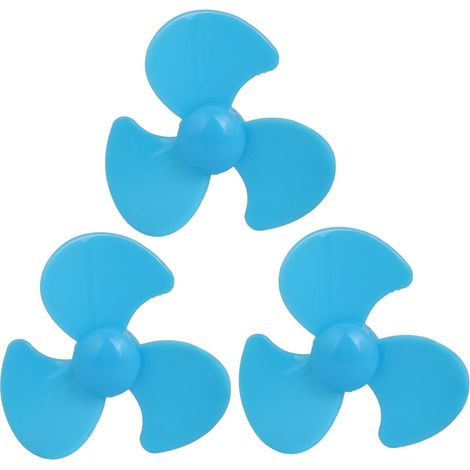 pièces moteur sans balais 3 palettes RC Boot Flugzeug hélice 2 pouces diamètre bleu (1/4)