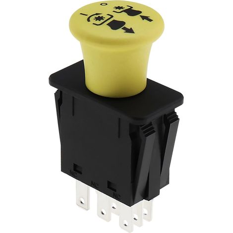 1PC Interrupteur Prise Force Compatible avec John Deere L120 L130 D140 D150 D155 Compatible avec L2048 L2548 Tracteurs de Pelouse Scotts 430-559 77,4 X 43,7 X 24,1 Mm. (1/5)