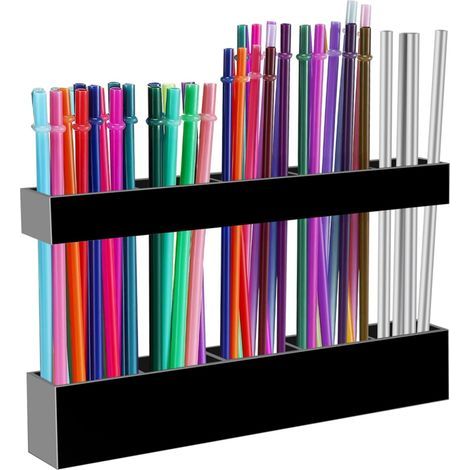 Grand porte-pailles en acrylique, petits accessoires de cuisine, boîte de rangement (1/3)