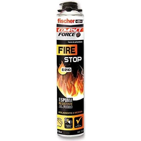 Schiuma ignifuga fischer Fire Stop rosa 750 ml