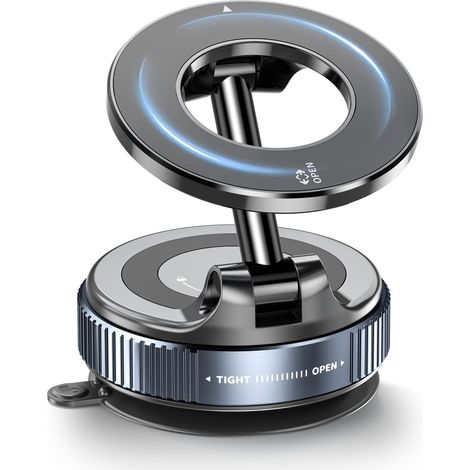 Soporte magnético para teléfono de coche con ventosa para MagSafe, rotación de 360°, manos libres, compatible con iPhone 16