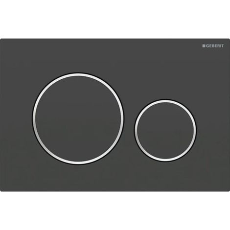Suitable for GEBERIT DUOFIX Sigma 20 WC control panel – 115.882.KJ.1 – Black and chrome (1/3)