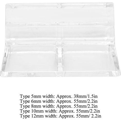 Supports et Clips Acryliques pour Aquarium Résistants 8mm - Lot de 20 Pièces - Parfait pour Accessoires de Support de Bac à Poissons (1/5)
