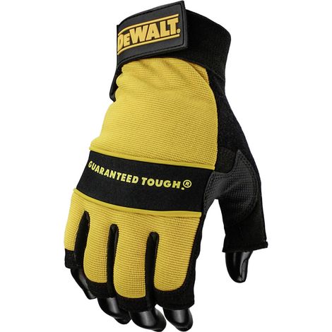Arbeitshandschuhe DEWALT DPG23L EU Performance fingerlos Kunstleder Größe L gelb/schwarz (1/2)