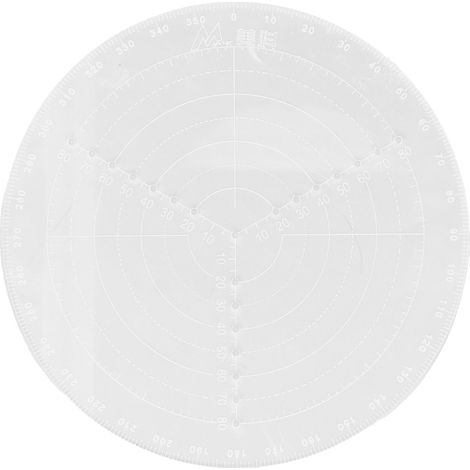Compas de centrage rond 20 cm, outil de tournage sur bois traceur de cercles épaisseur 3 mm (1/5)
