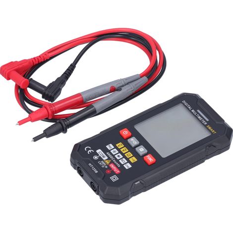 Multimètre intelligent HT125B à écran couleur haute définition, affichage numérique et sélection automatique de la gamme, pour une utilisation en extérieur. (1/5)