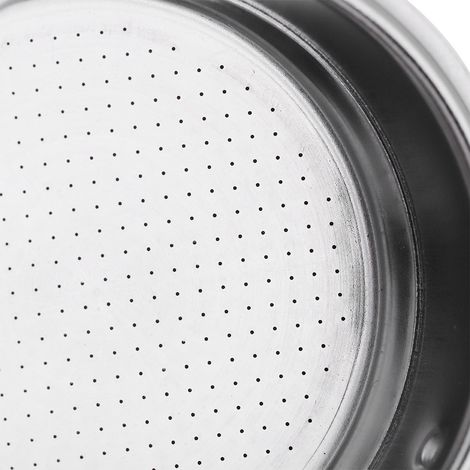 Filtre à café double couche en acier inoxydable pour machine à expresso - Accessoire pour double tasse (1/5)