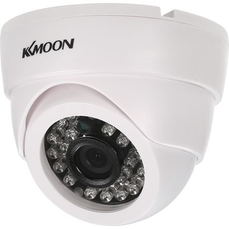 Caméra de surveillance analogique dôme AHD 1080p, objectif 3,6 mm, capteur CMOS 1/2,8'' 2 MP, vision nocturne avec filtre IR-CUT et 24 LED infrarouges, système PAL pour la sécurité domestique. (1/2)