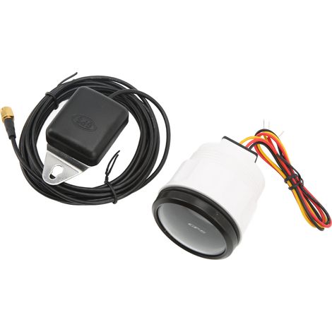 Compteur de vitesse GPS 52mm avec odomètre et écran LCD 9-32V pour camping-car bateau yacht véhicule, boîtier noir IP67 anti-buée (1/5)