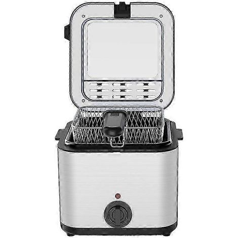 Friteuse électrique multifonctionnelle en acier inoxydable avec panier et accessoires de cuisine