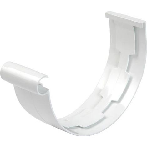Nicoll – Jonction à coller 33 en PVC blanc – Raccord pour gouttière 1/2 ronde – Système à coller – Longueur 33 cm